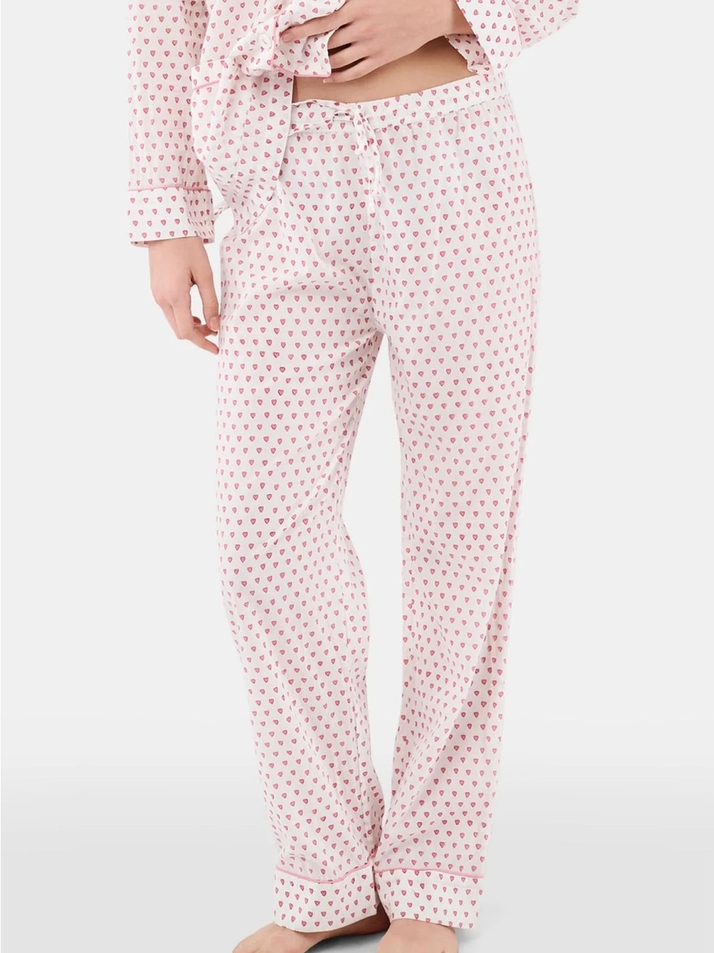 Roller Rabbit Pink and Red Heart-Print Pajama Set - Picture 3 of 5